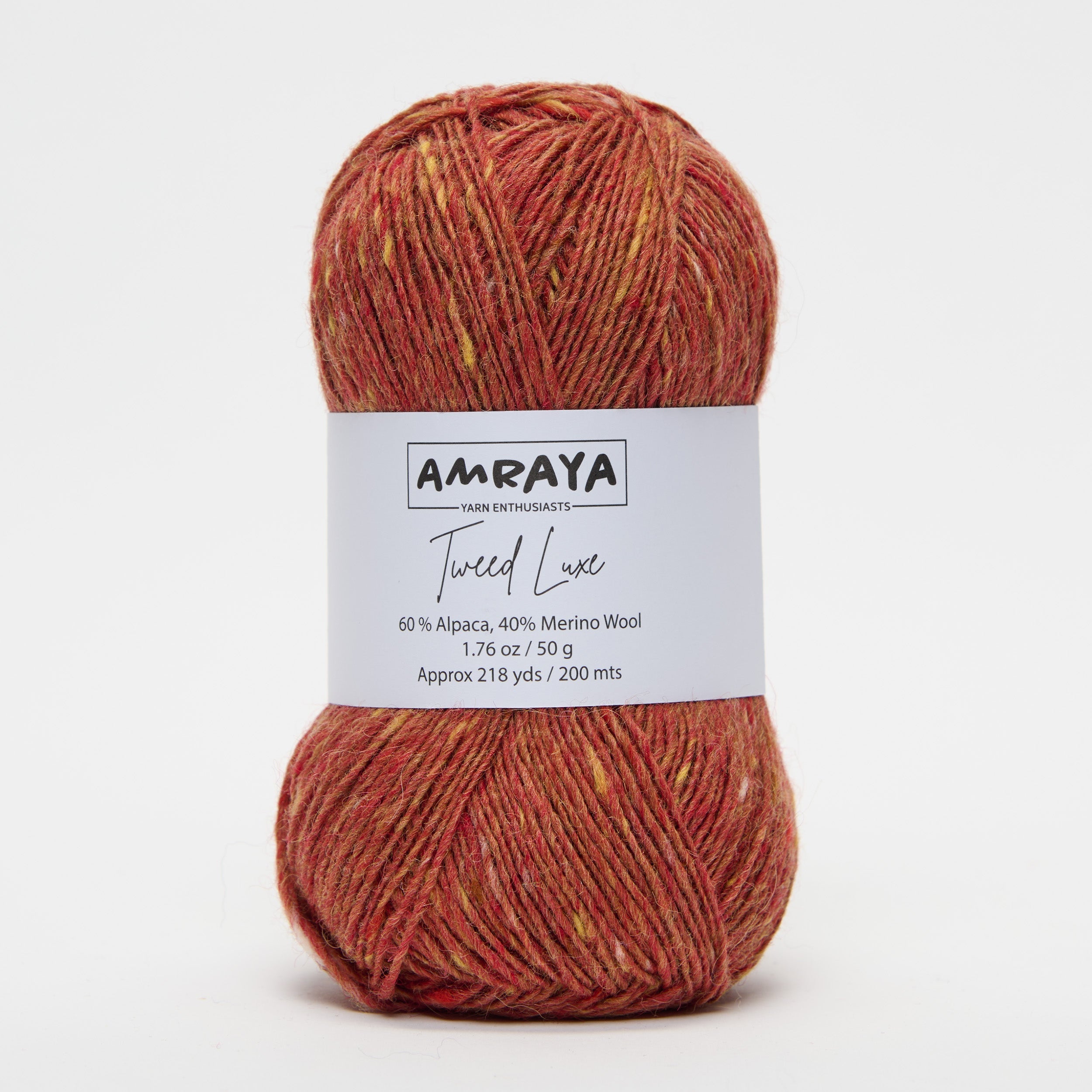 Strickset „Glowing garnet Pullunder“ – mit Tweed Luxe Alpaka Merinowolle Mix + PDF Anleitung