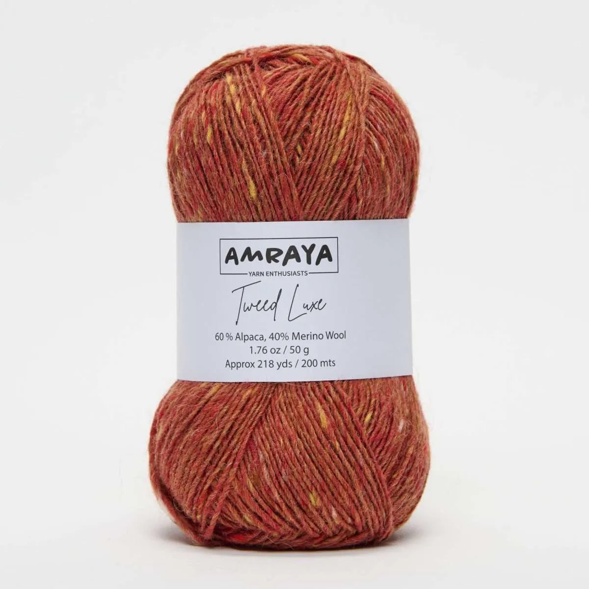 Amraya Tweed Luxe Alpaka Merinowolle Mix