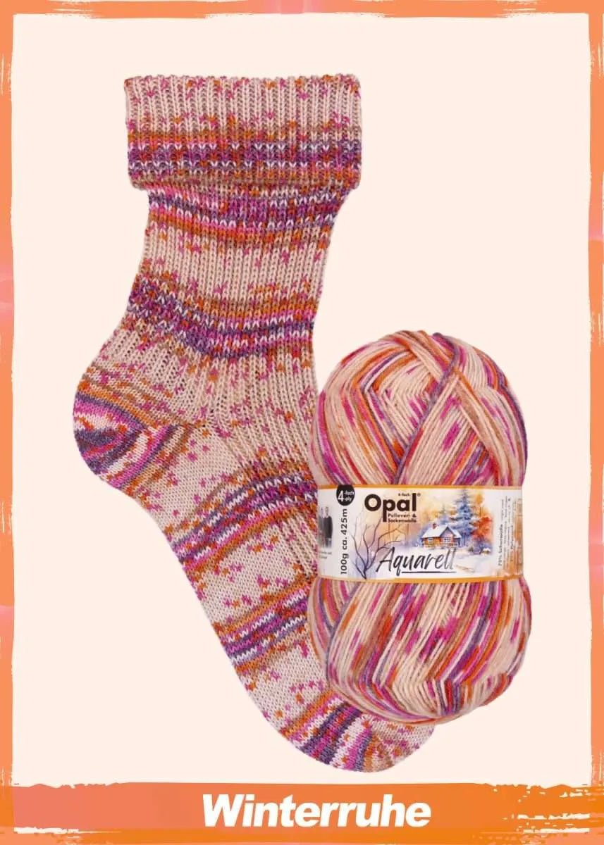 Opal Sockenwolle, Aquarell