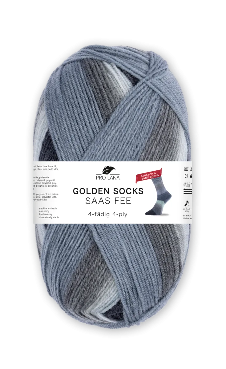 Pro Lana Golden Socks Saas Fee Stretch