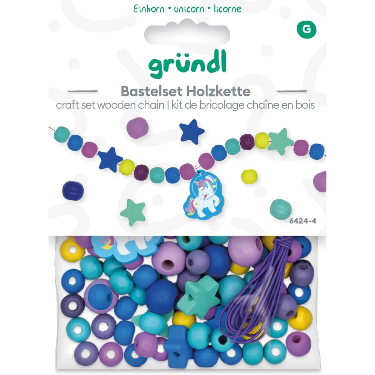 Wooden Bead Necklace Craft Kit