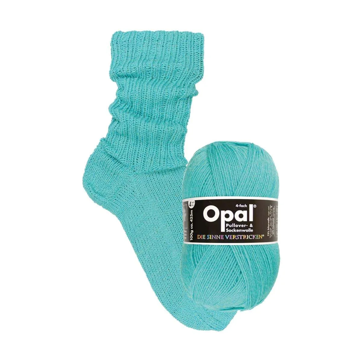 Opal Sockenwolle, uni 4-fädig