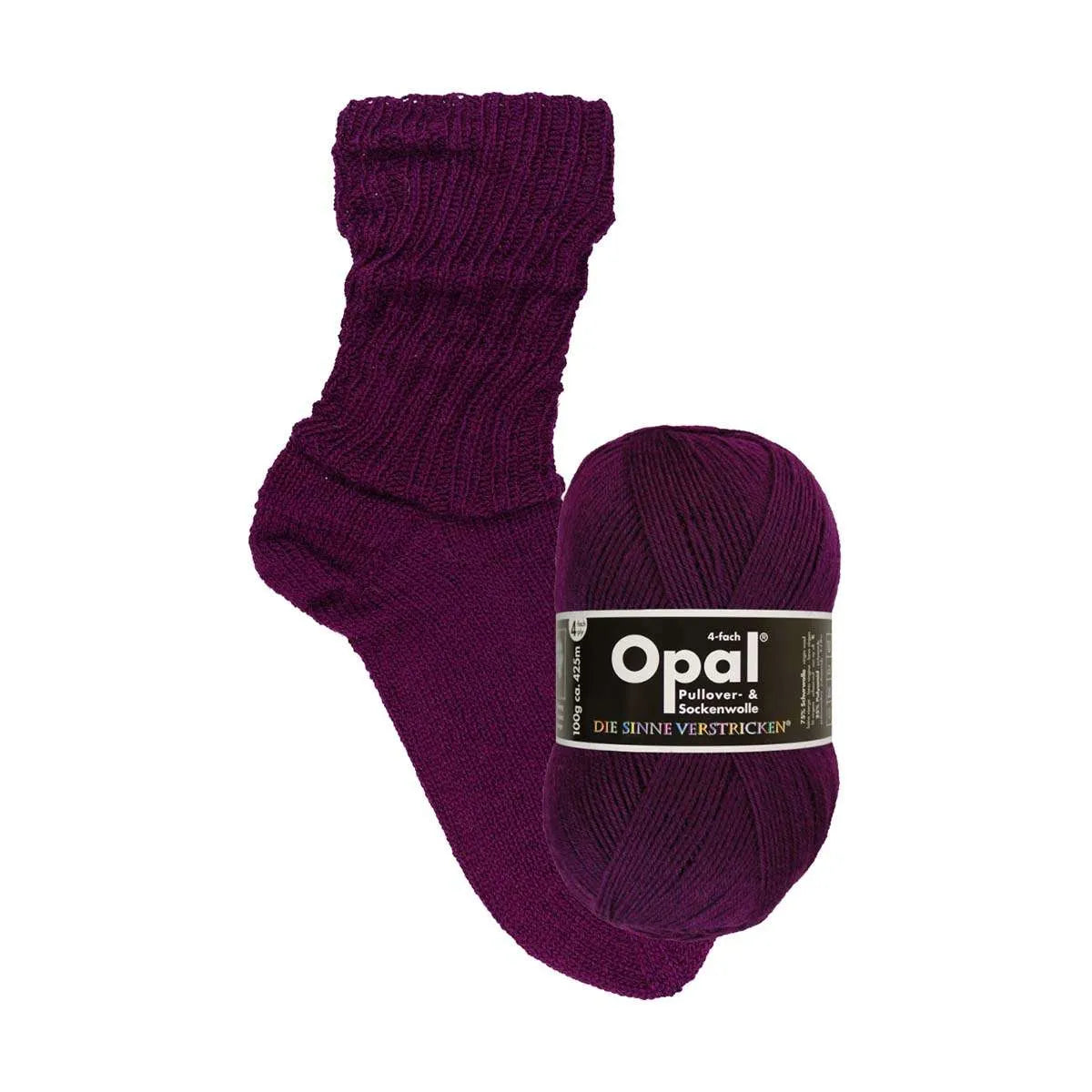 Opal Sockenwolle, uni 4-fädig