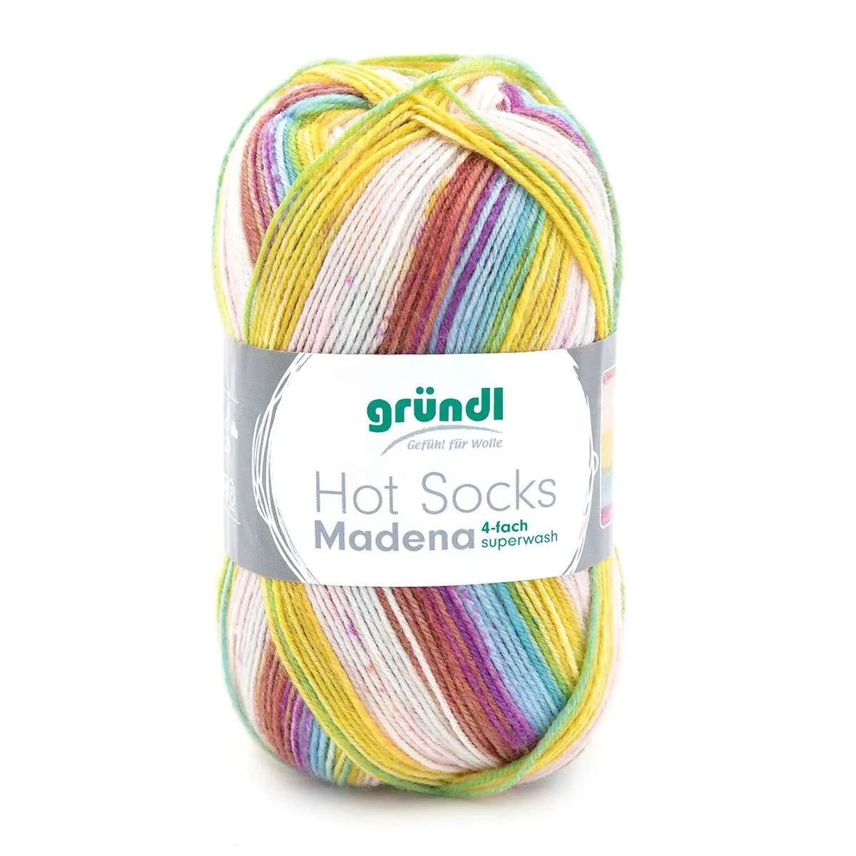 Gründl Sockenwolle, Hot Socks Madena, 4-fach