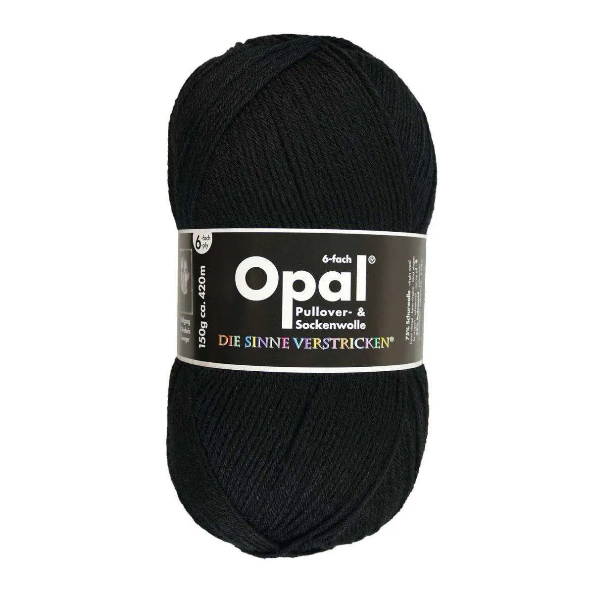Opal Sockenwolle, uni 6-fädig