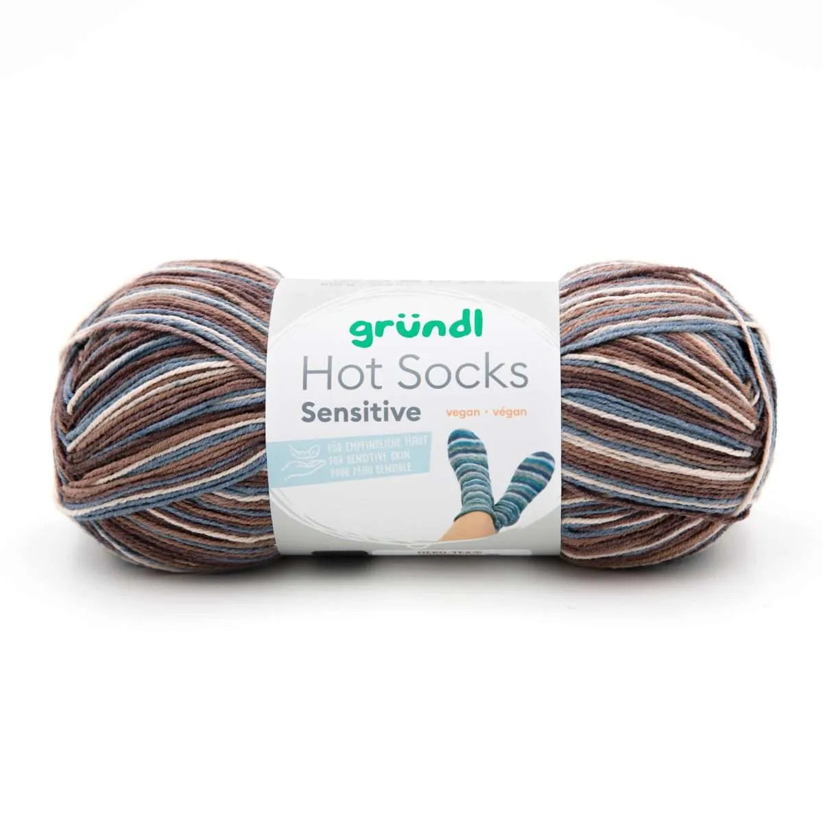 Gründl Sockenwolle mit Baumwolle, Hot Socks Sensitive