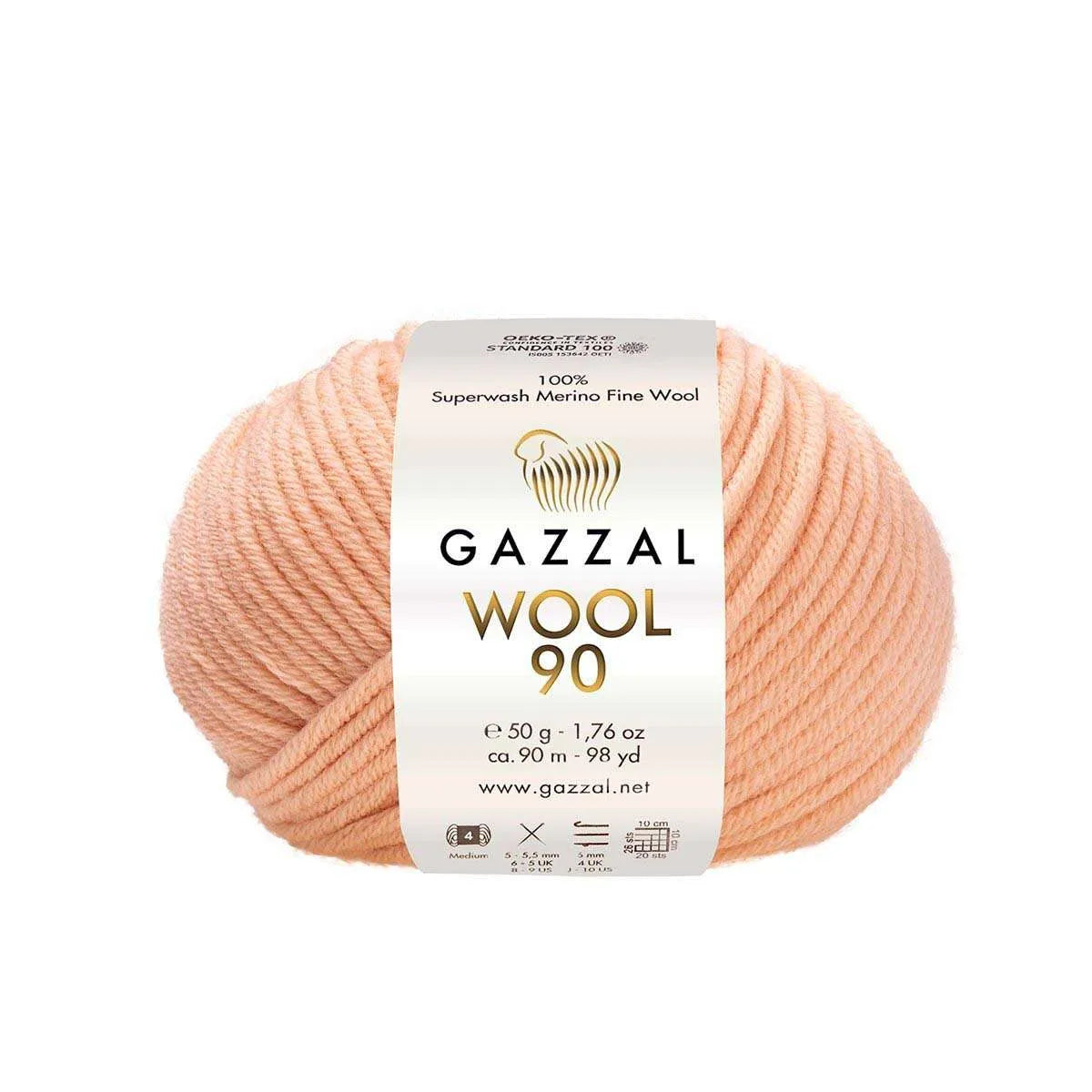 Gazzal Wool 90 Merinowolle
