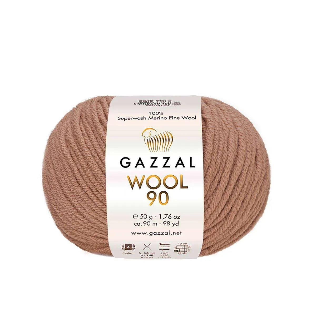 Gazzal Wool 90 Merinowolle