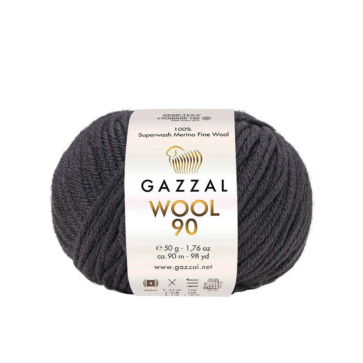 Gazzal Wool 90 Merinowolle