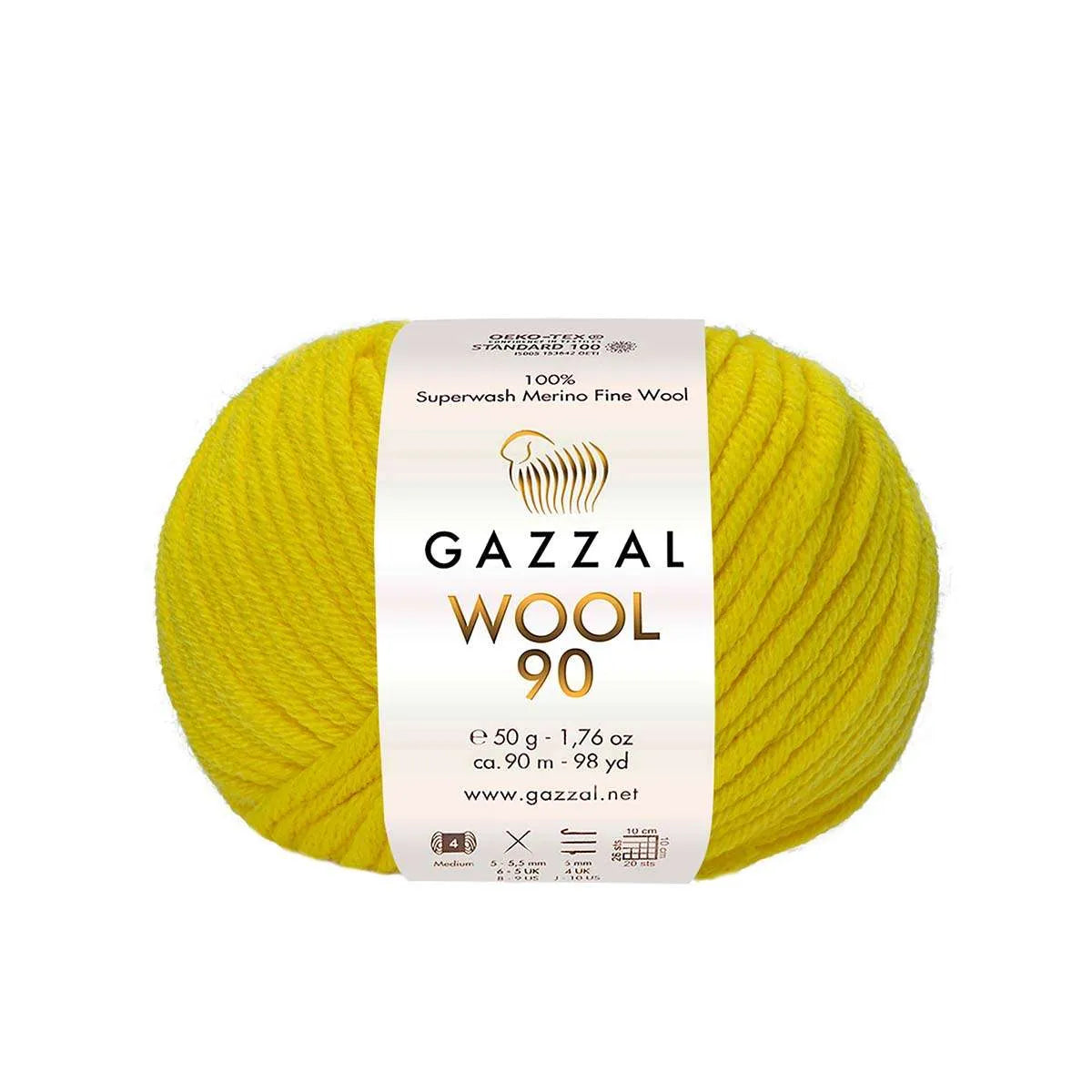 Gazzal Wool 90 Merinowolle