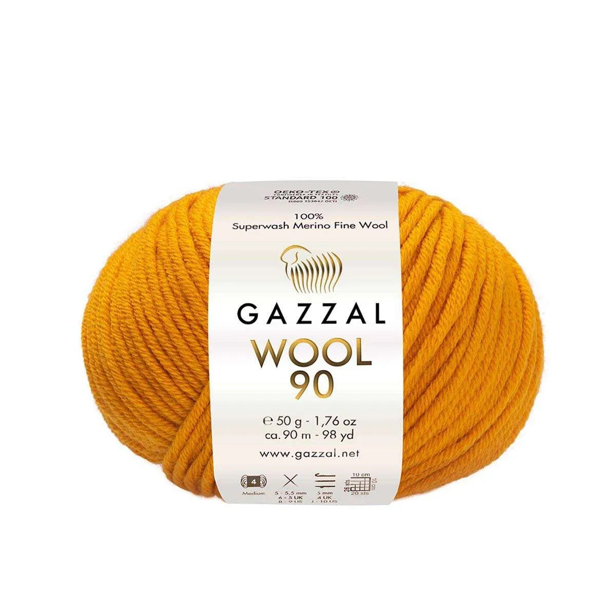 Gazzal Wool 90 Merinowolle