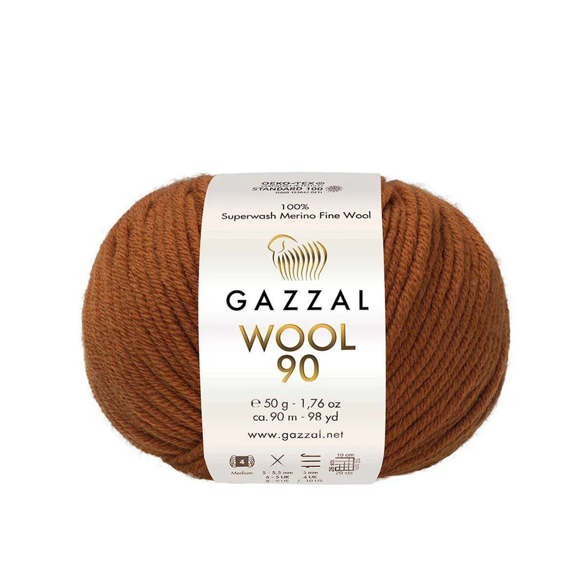 Gazzal Wool 90 Merinowolle