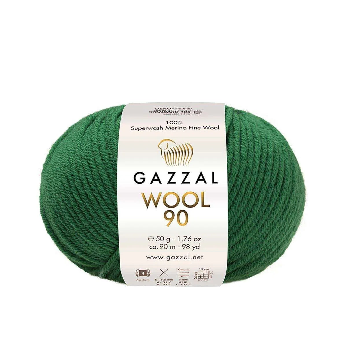 Gazzal Wool 90 Merinowolle