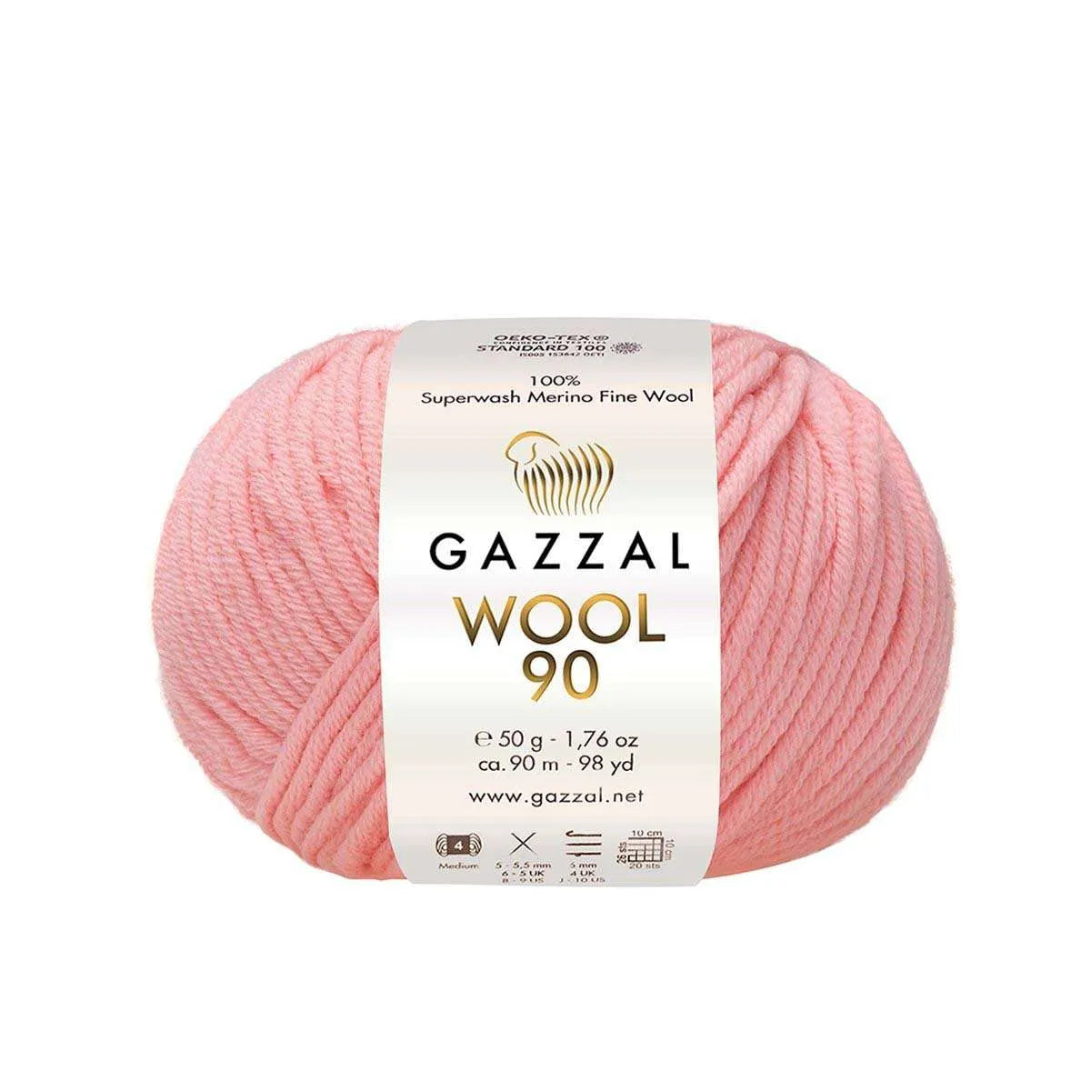 Gazzal Wool 90 Merinowolle