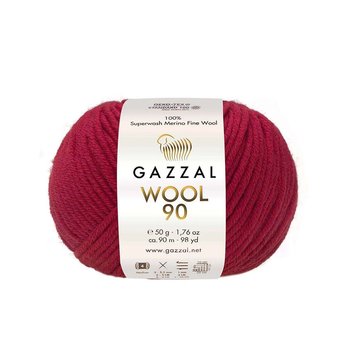 Gazzal Wool 90 Merinowolle