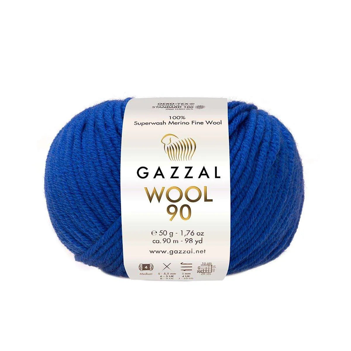 Gazzal Wool 90 Merinowolle