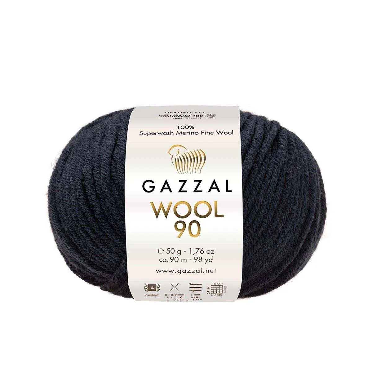 Gazzal Wool 90 Merinowolle
