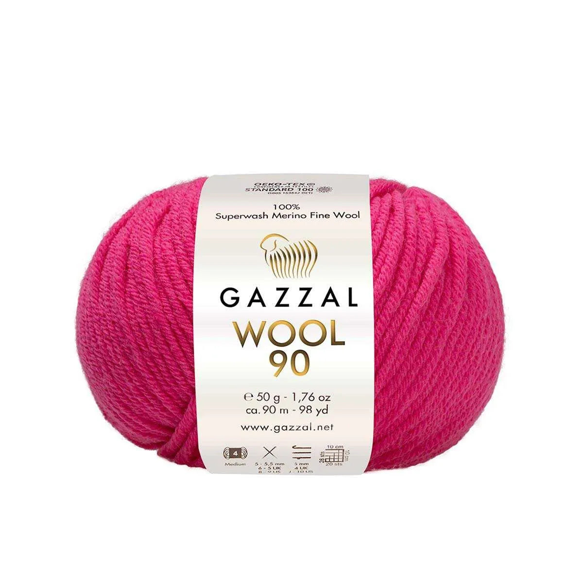 Gazzal Wool 90 Merinowolle