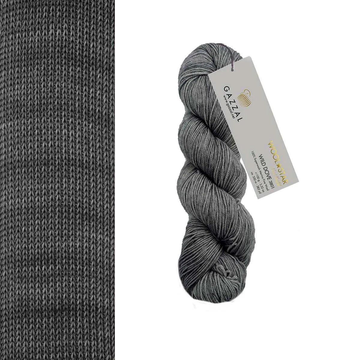 Gazzal Wool Star Handgefärbte Merinowolle