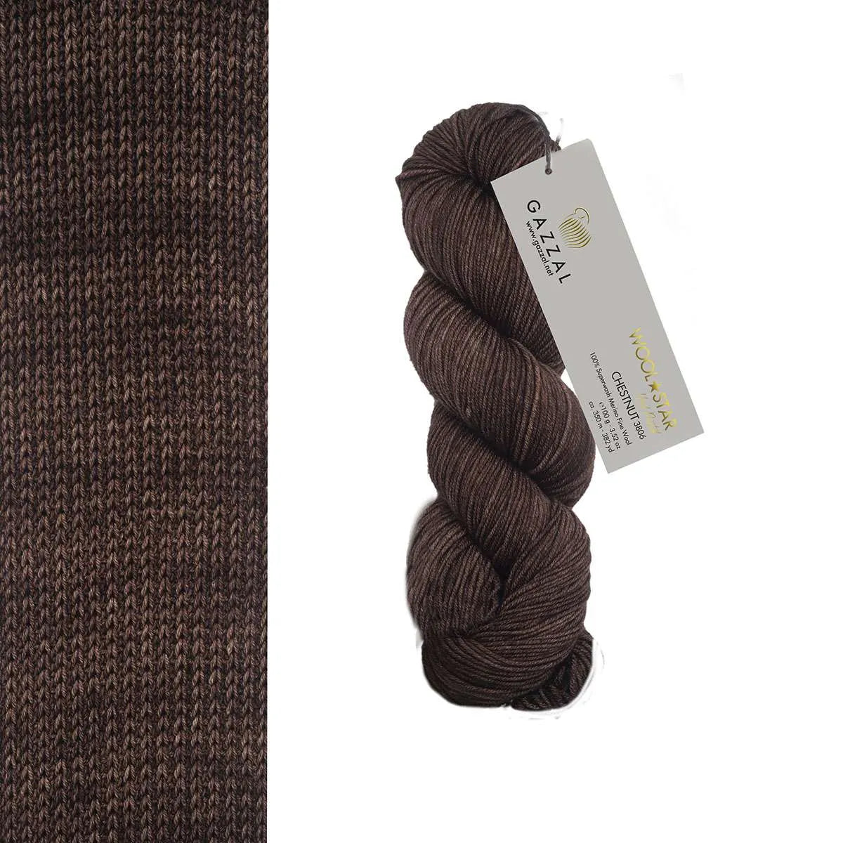 Gazzal Wool Star Handgefärbte Merinowolle