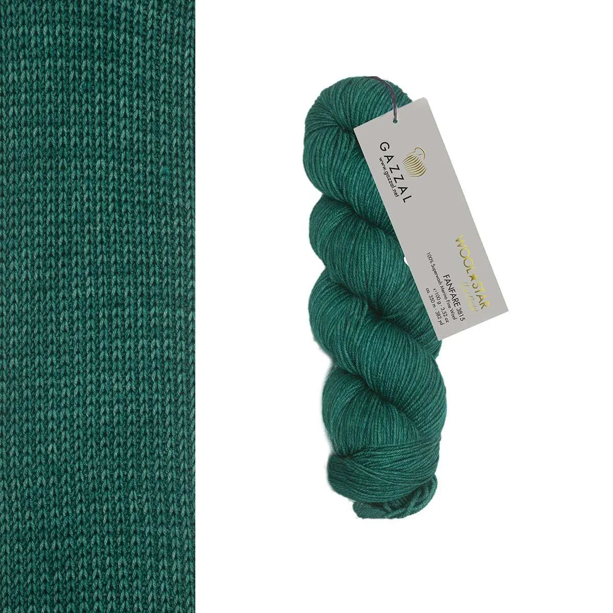 Gazzal Wool Star Handgefärbte Merinowolle
