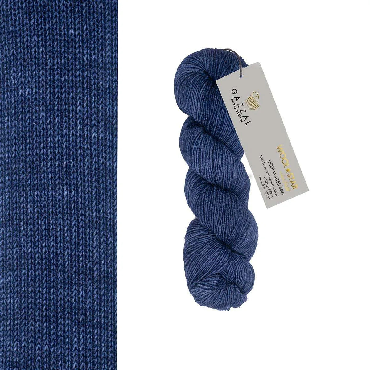 Gazzal Wool Star Handgefärbte Merinowolle