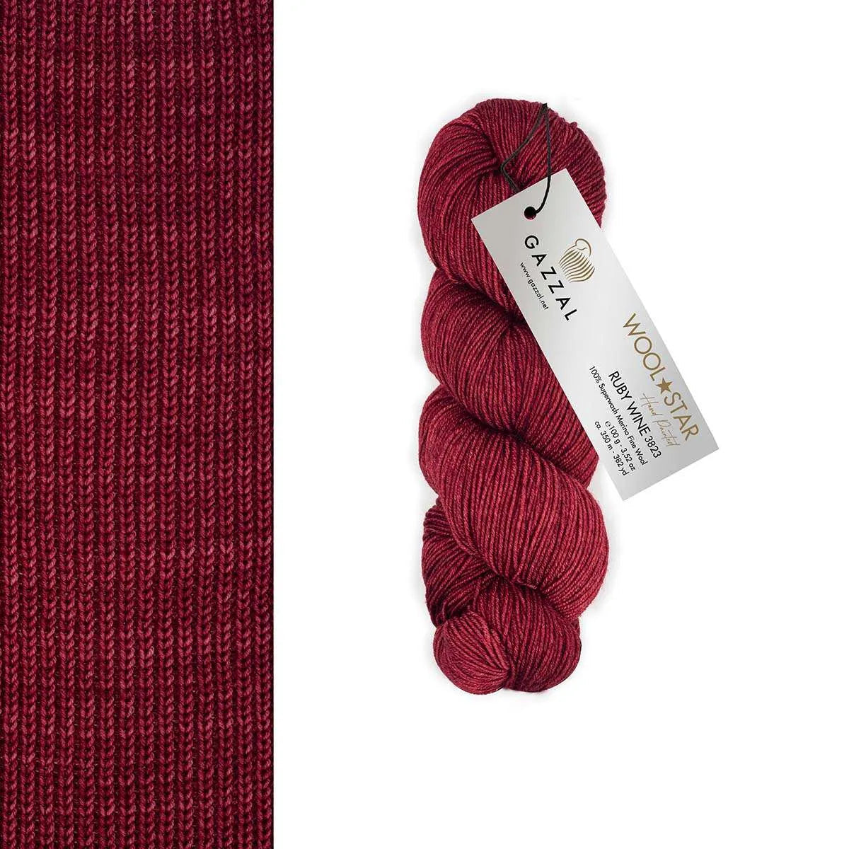 Gazzal Wool Star Handgefärbte Merinowolle