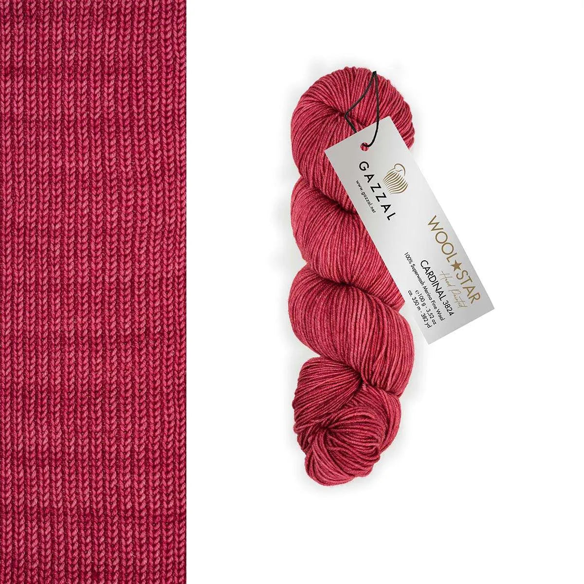 Gazzal Wool Star Handgefärbte Merinowolle
