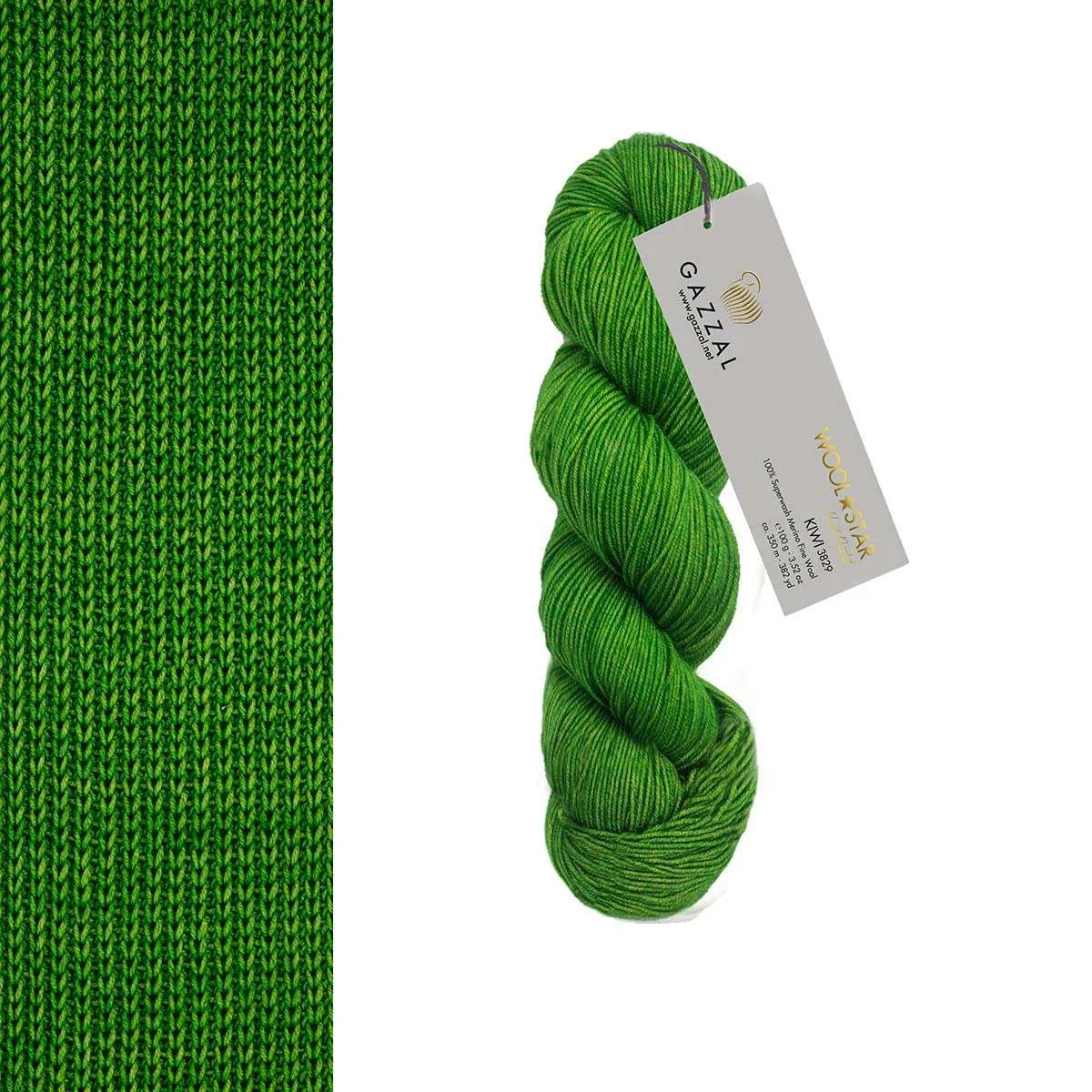 Gazzal Wool Star Handgefärbte Merinowolle