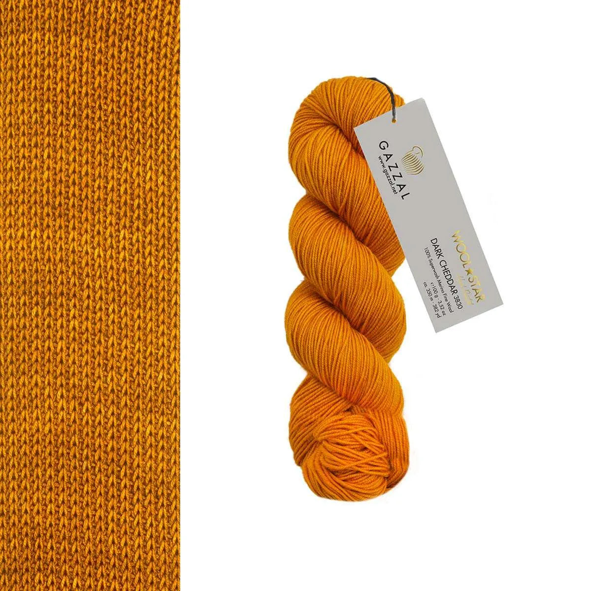 Gazzal Wool Star Handgefärbte Merinowolle