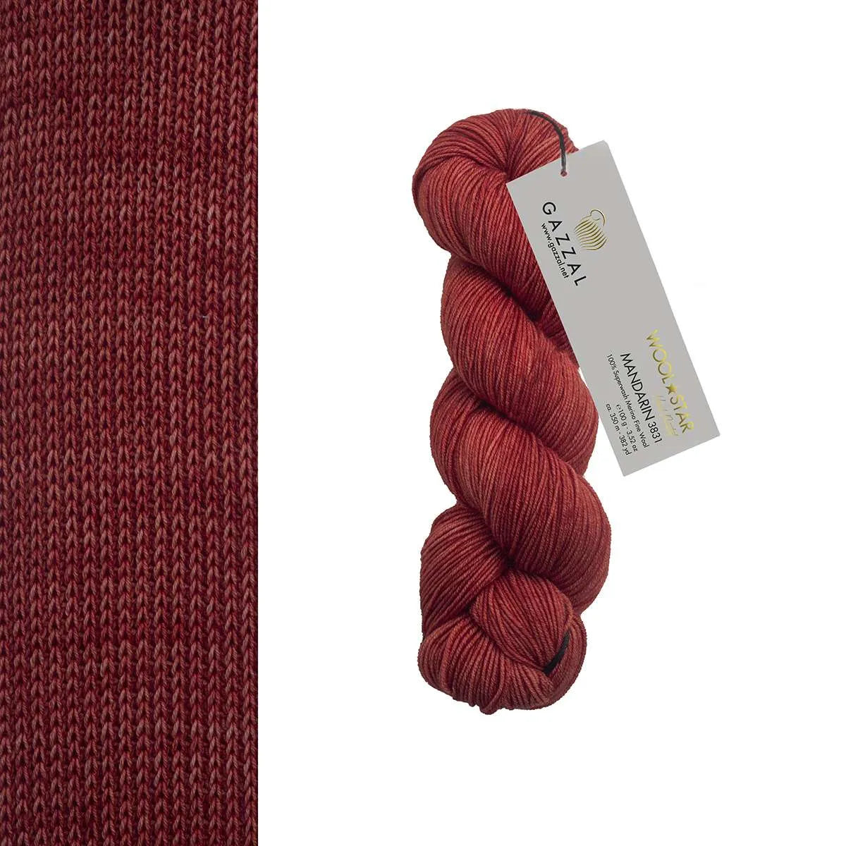 Gazzal Wool Star Handgefärbte Merinowolle