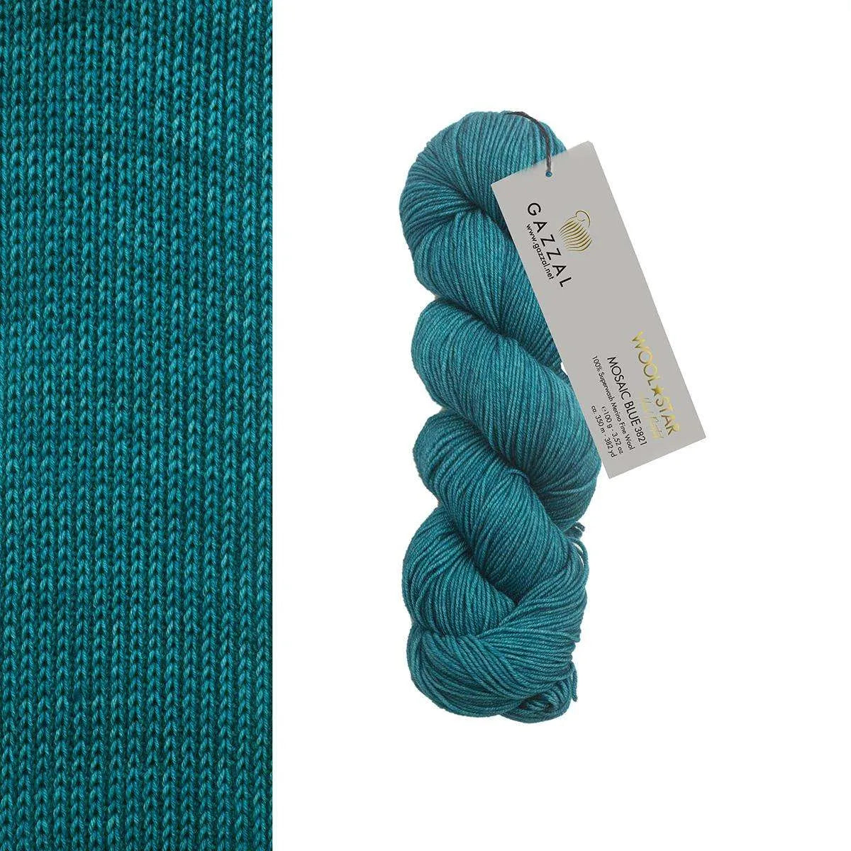 Gazzal Wool Star Handgefärbte Merinowolle