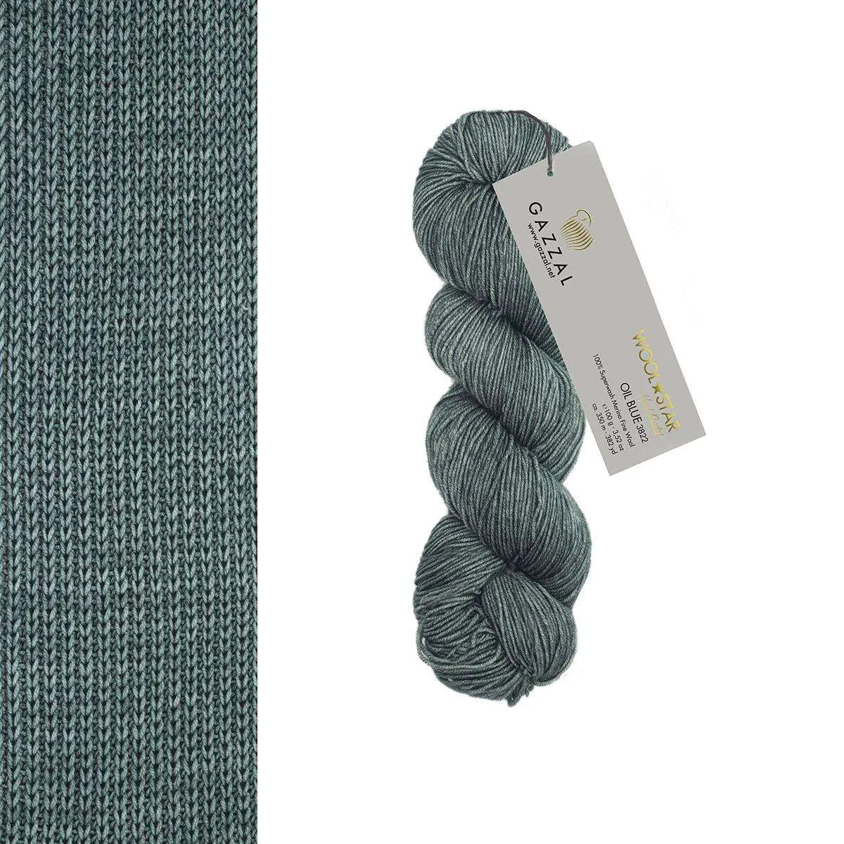 Gazzal Wool Star Handgefärbte Merinowolle