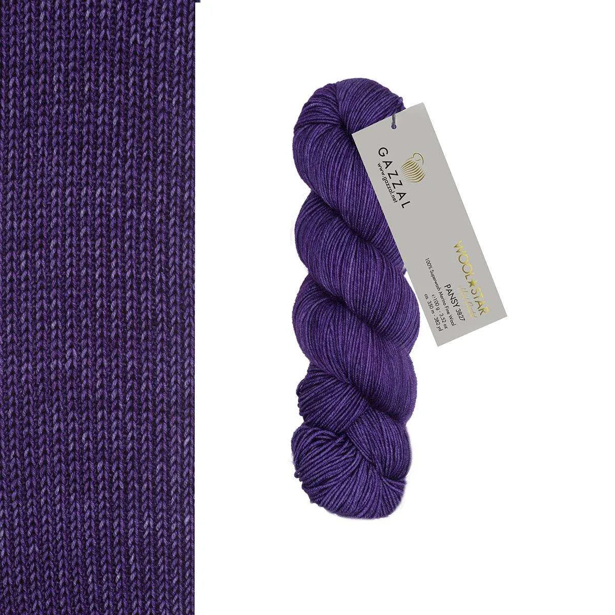 Gazzal Wool Star Handgefärbte Merinowolle