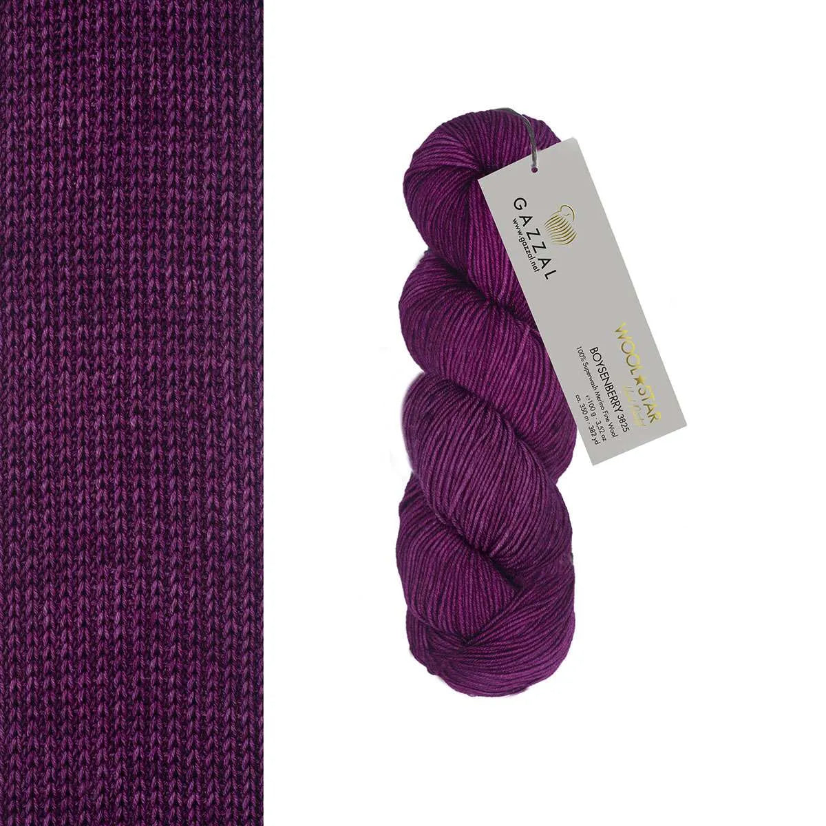 Gazzal Wool Star Handgefärbte Merinowolle