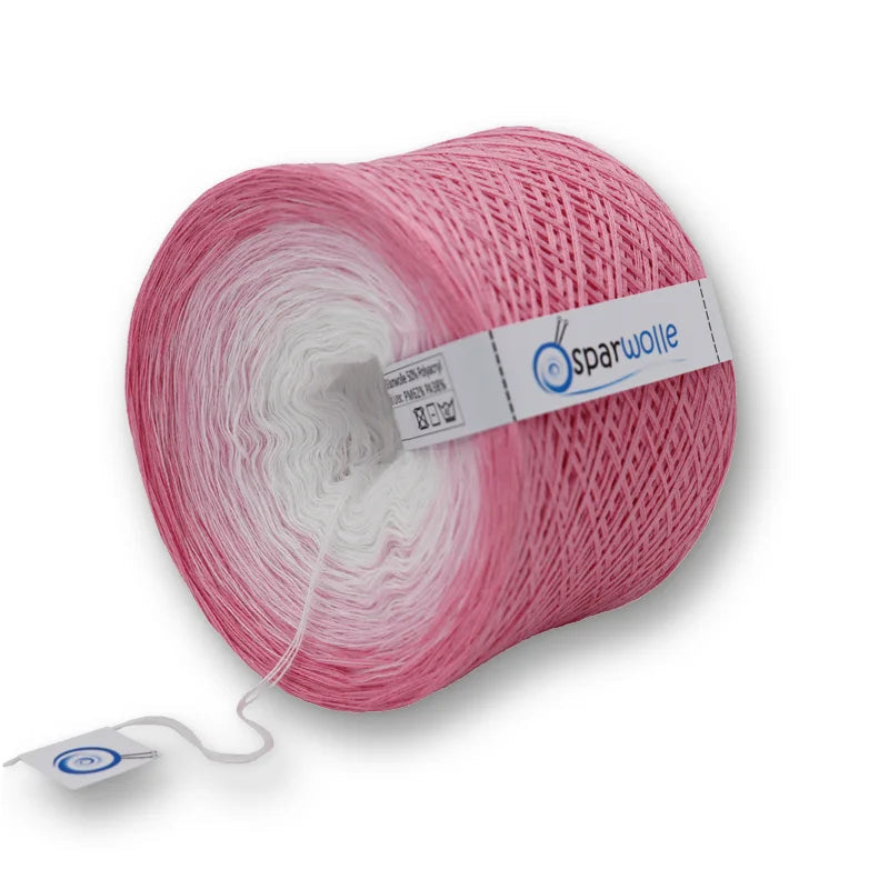 Bobbel Farbverlaufsgarn, WhiteLine