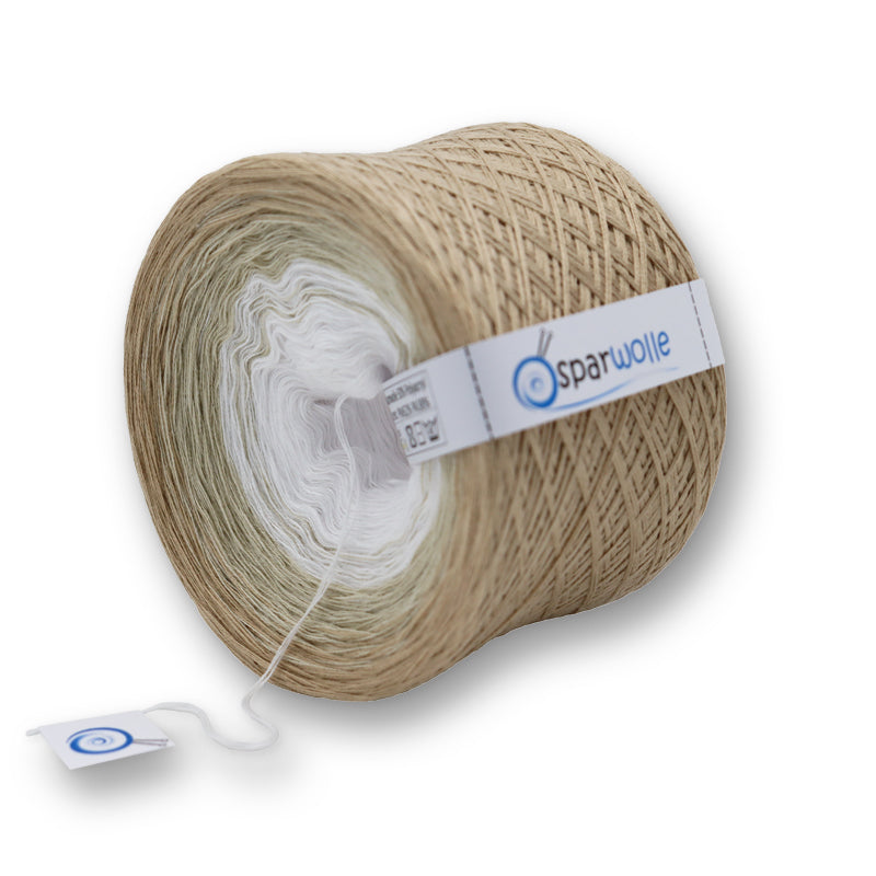 Bobbel Farbverlaufsgarn, WhiteLine