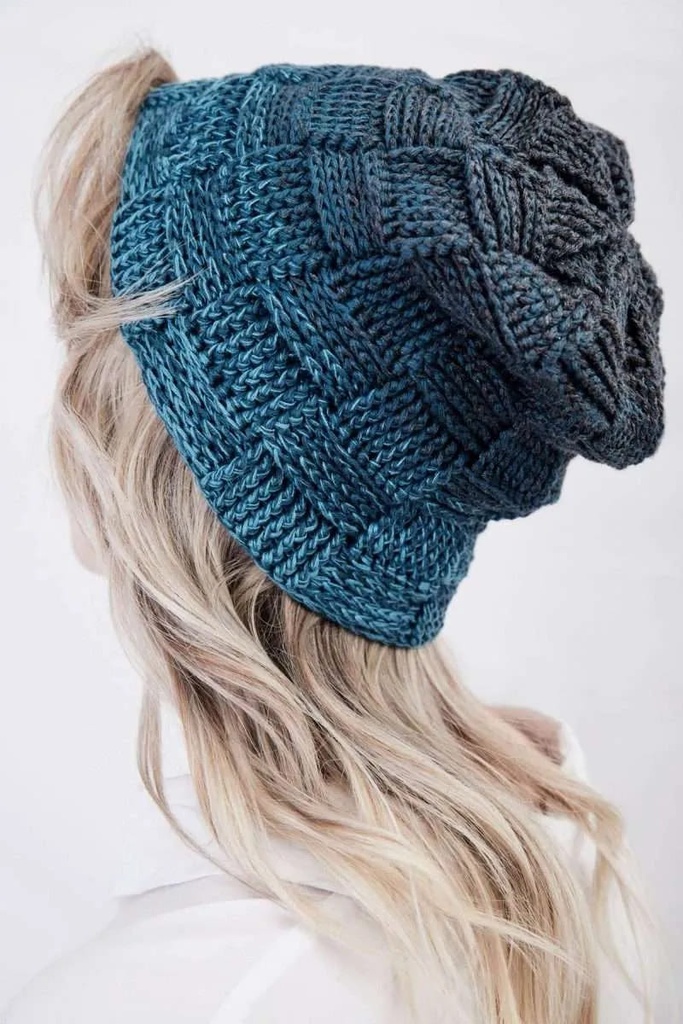 SparWolle Häkel-Set – Schachbrett Mütze & Loop