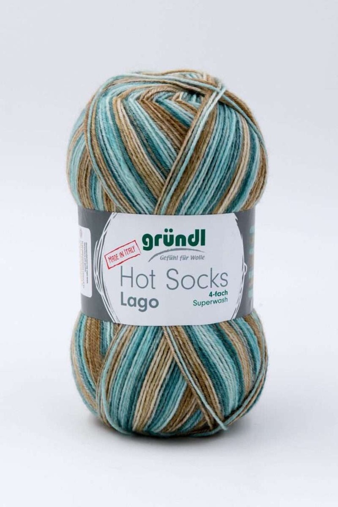 Gründl Sockenwolle, Hot Socks Lago, 4-fach