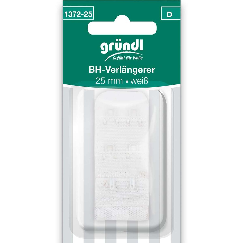Gründl BH-Verlängerer, weiß 25mm