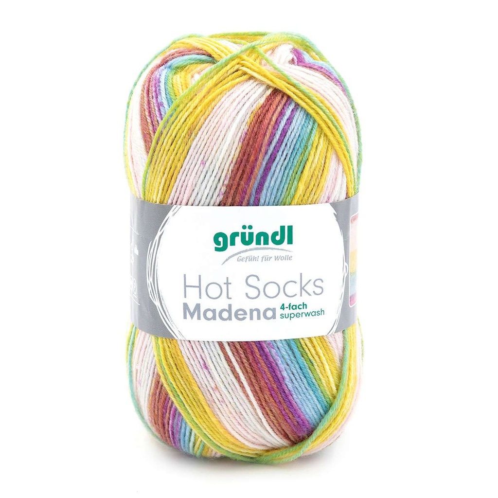 Gründl Sockenwolle, Hot Socks Madena, 4-fach