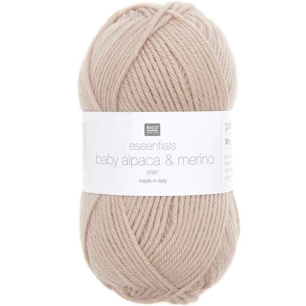 Rico Design Alpakawolle, Essentials Baby Alpaca and Merino aran