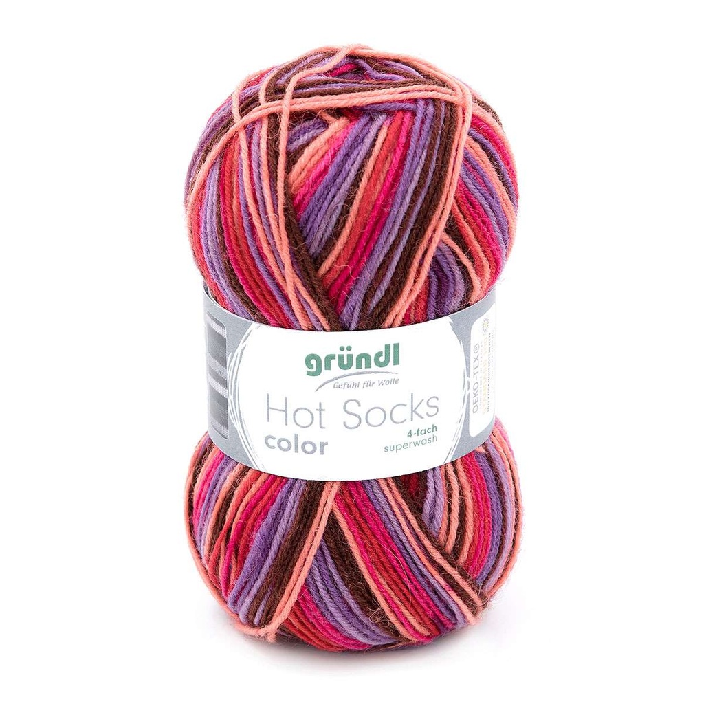 Grundl Sockenwolle, Hot Socks color