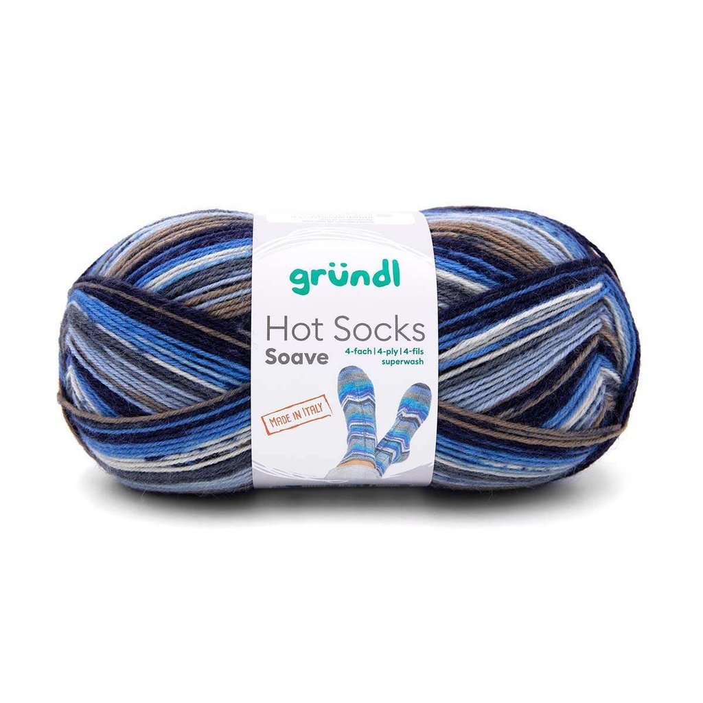 Gründl Sockenwolle, Hot Socks Soave, 4-fach