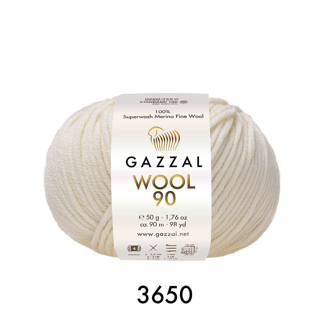 Gazzal Wool 90 Merinowolle