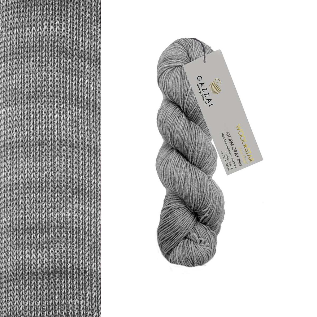 Gazzal Wool Star Handgefärbte Merinowolle