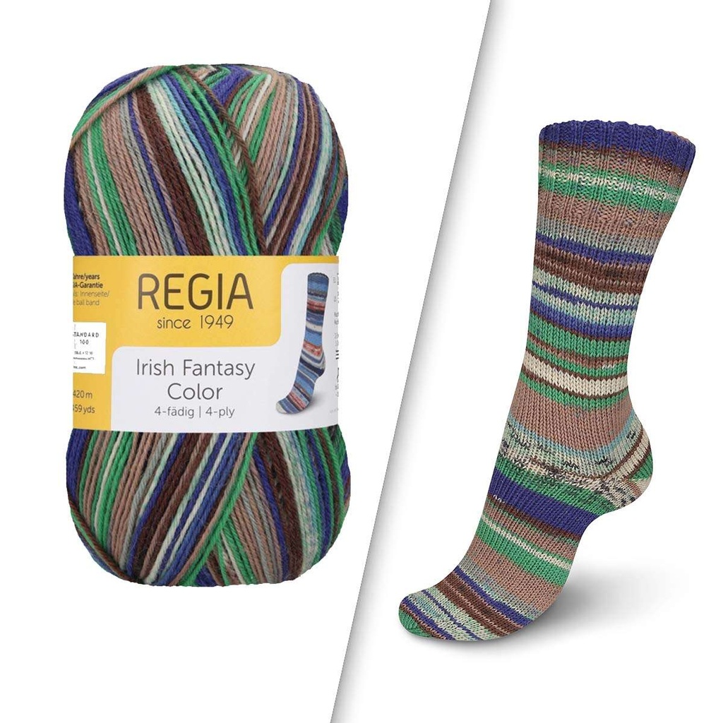Regia Sockenwolle REGIA 4-fädig Color Irish Fantasy