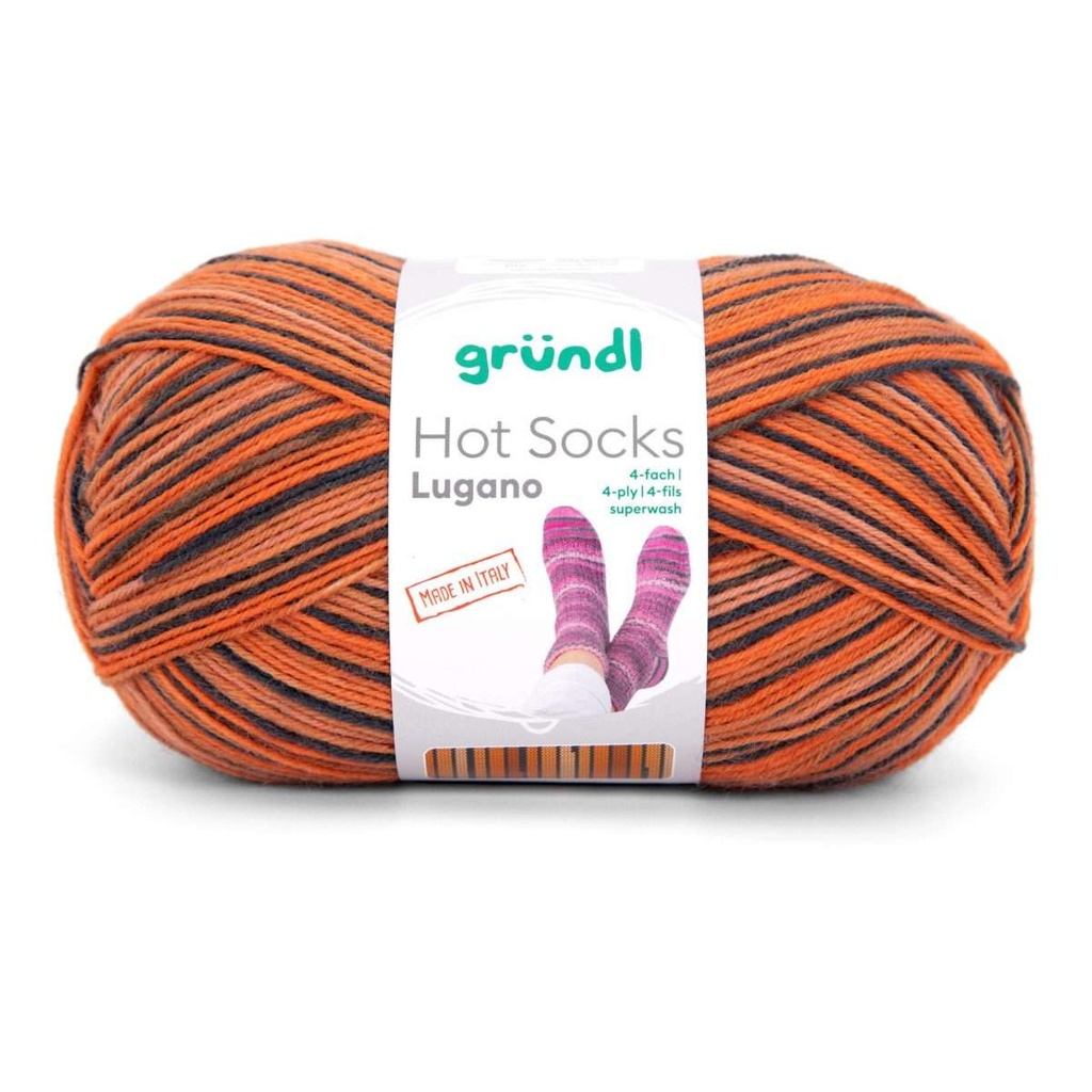 Gründl Sockenwolle, Hot Socks Lugano, 4-fach