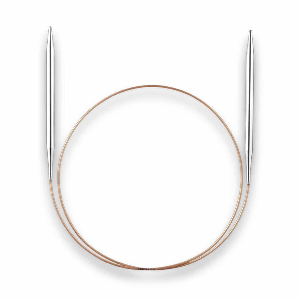 Addi Rundstricknadeln, weißbronze