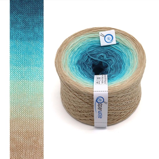 Yarn Gradient, Flaschenpost